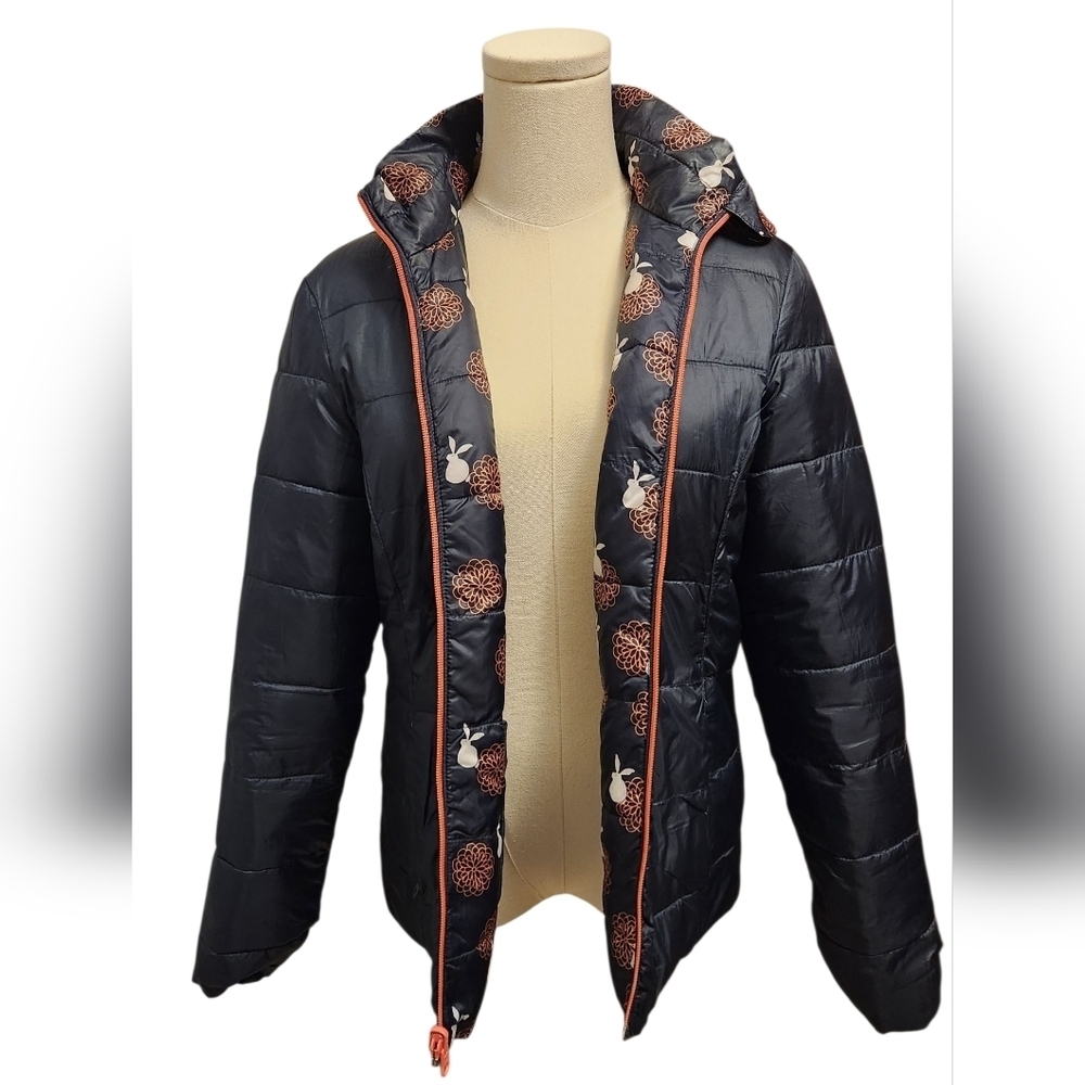 White Stuff Navy jacket - Reversible with Bunny print on the other side